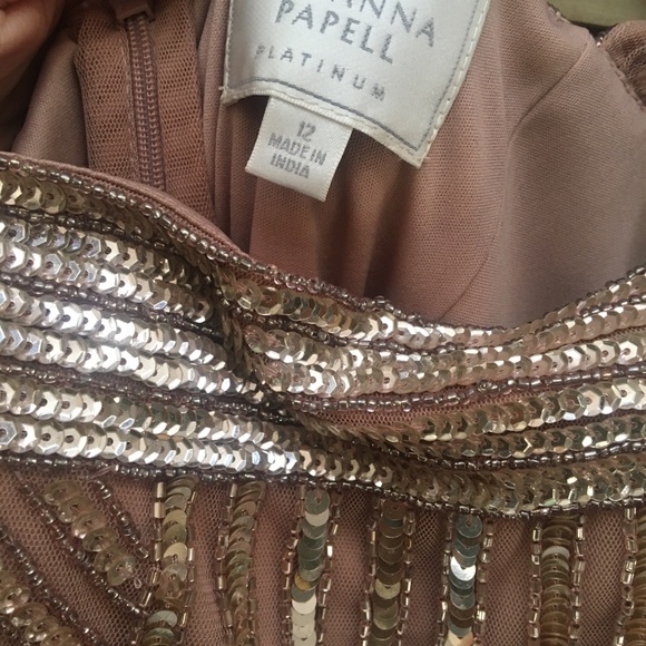 Adarinna Papell rose sequin dress size 12 - Picture 6 of 7